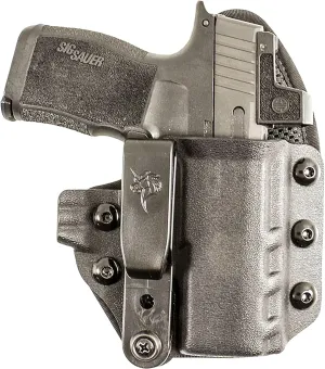DeSantis Uni-Tuk Gun Holster - IWB Sig Holster, Concealed Carry Compact Holster, Fits Sig Sauer P365, P365 SAS, P365X with Romeo Zero, P365 XL, P365 XL with Romeo Zero - Left Hand Draw, Black