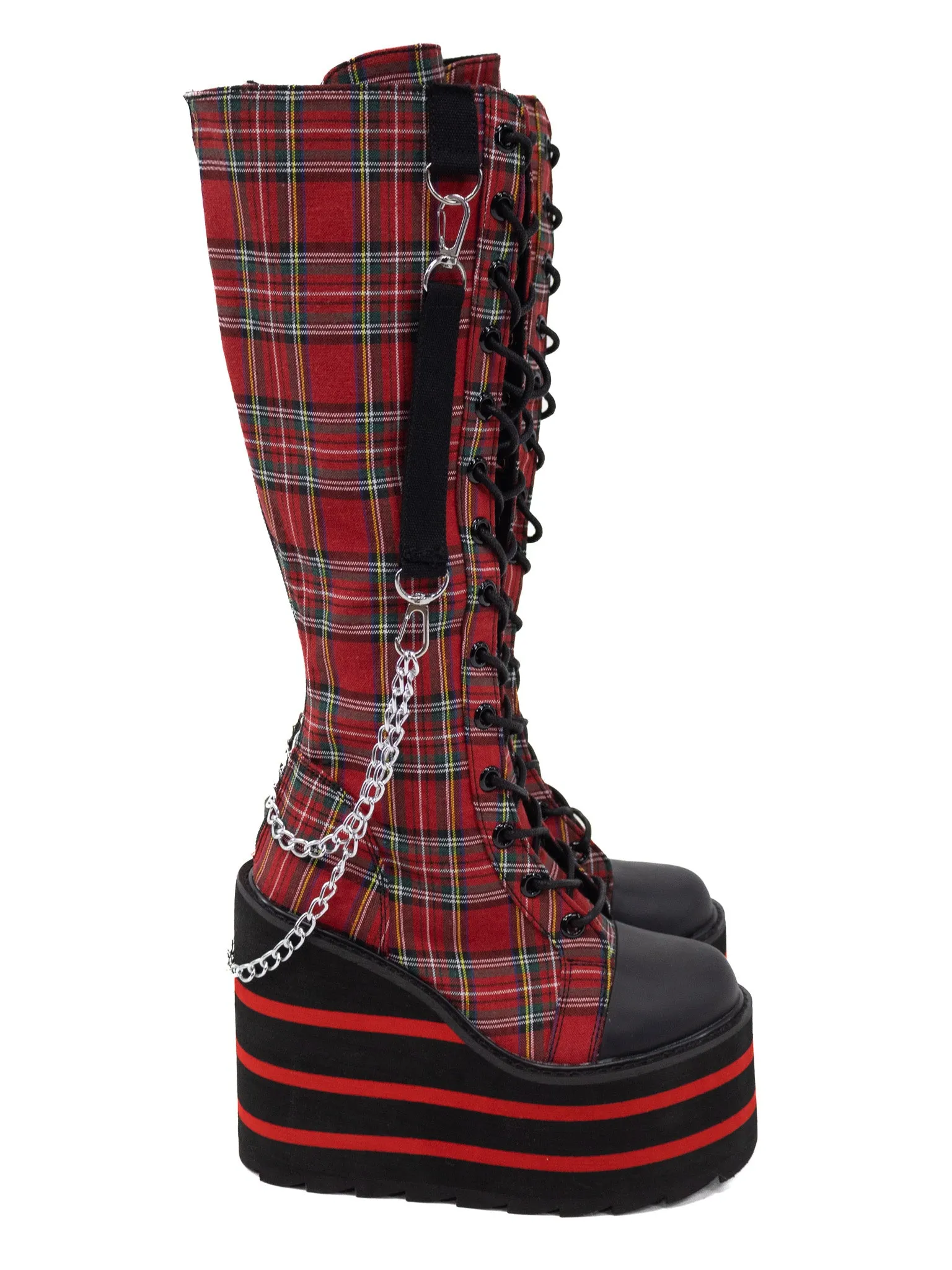Detention Bondage Boot- Plaid Y.R.U.