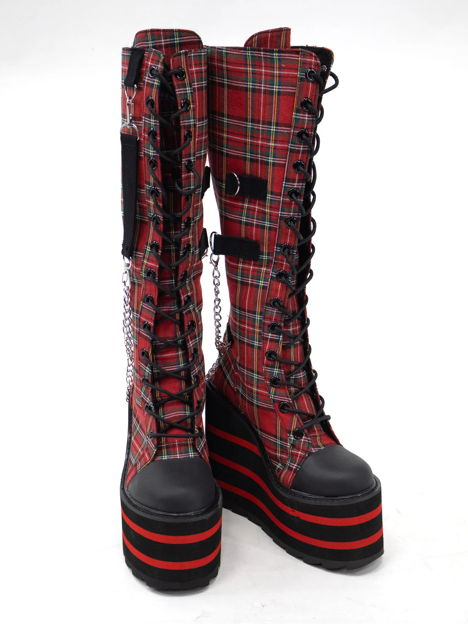 Detention Bondage Boot- Plaid Y.R.U.
