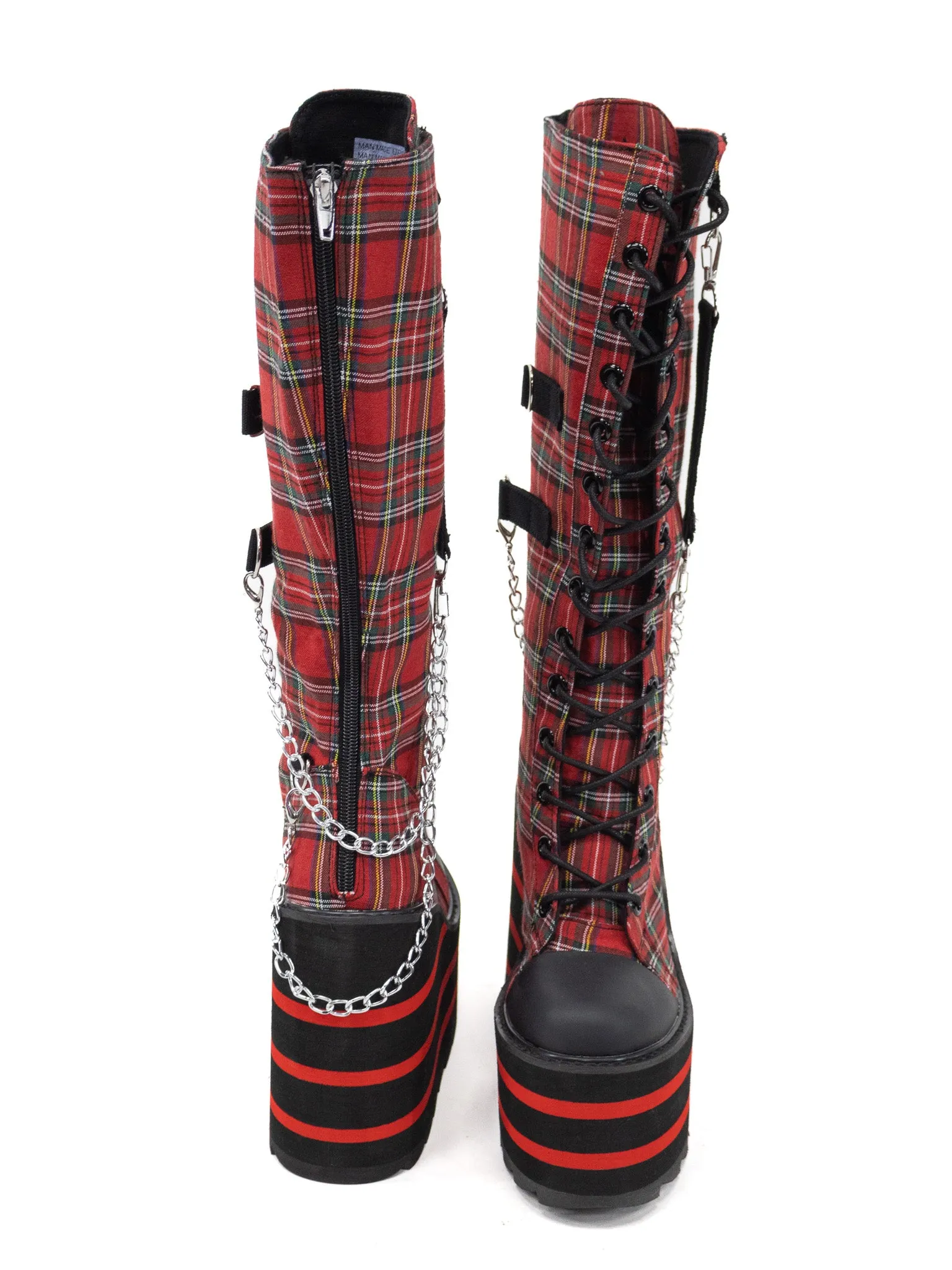 Detention Bondage Boot- Plaid Y.R.U.