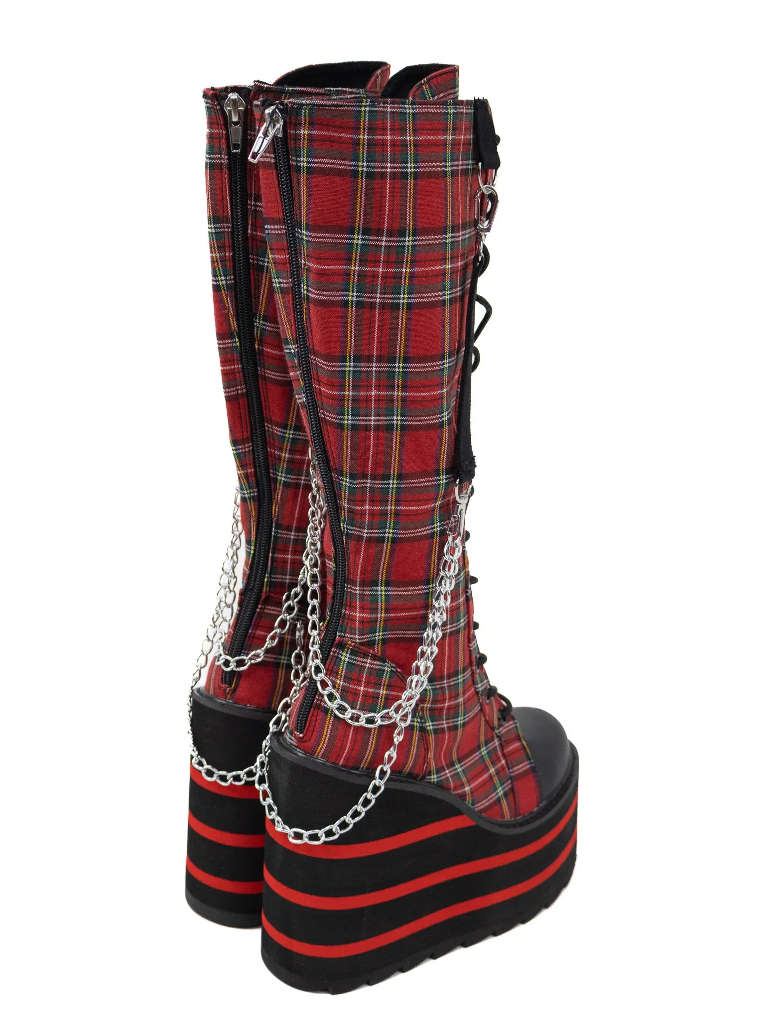 Detention Bondage Boot- Plaid Y.R.U.