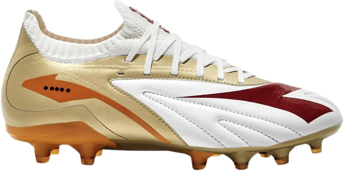 Diadora Maximus Elite SLX Men's Firm Ground Soccer Shoe - Premium Leather Upper, Knitted Sock Construction, Ultra-Light Outsole, Unmatched Speed for Firm Ground Surfaces