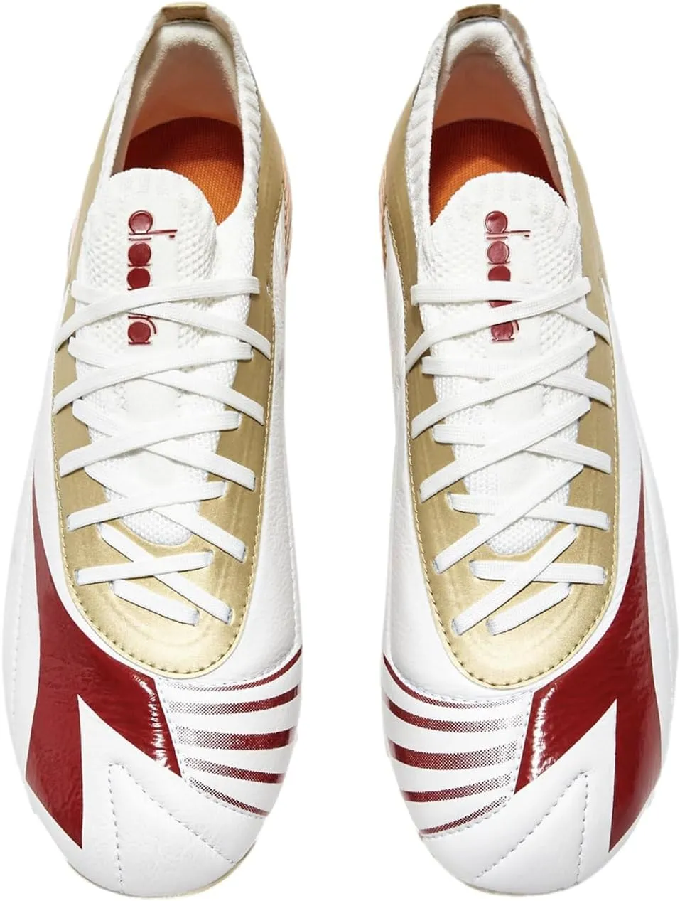 Diadora Maximus Elite SLX Men's Firm Ground Soccer Shoe - Premium Leather Upper, Knitted Sock Construction, Ultra-Light Outsole, Unmatched Speed for Firm Ground Surfaces
