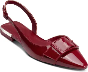DKNY Women's Clemma Slingback Loafer Mule with Belt Detail Heeled Sandal