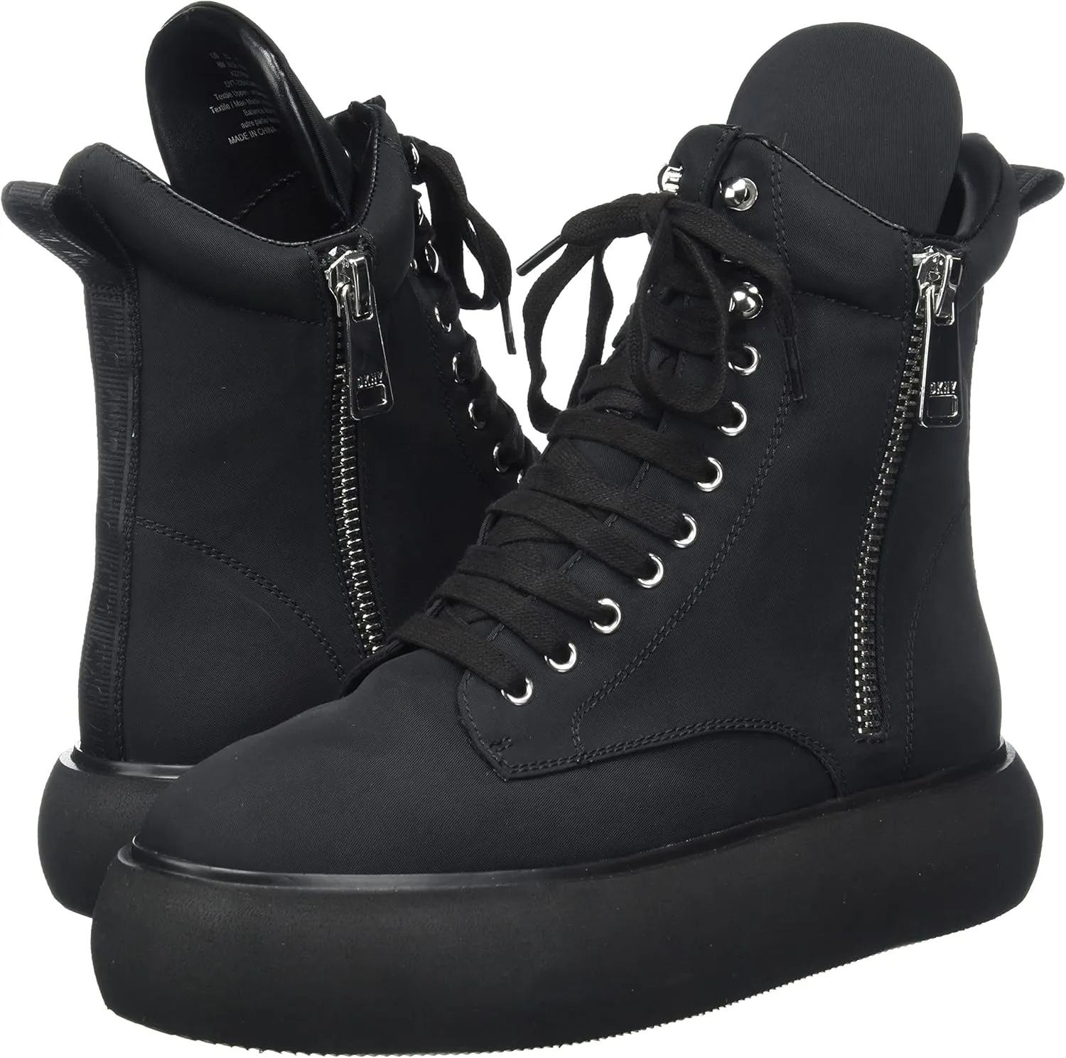 DKNY Women's Essential High Top Slip-On Wedge Sneaker