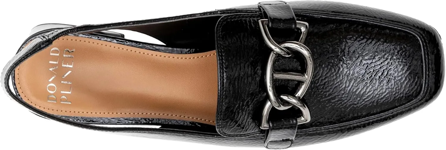 Donald Pliner Women’s Tegan Slingback Loafer Pump Heel – 1.5” Low Flared Heel Shoes for Comfort, Slip On Women’s Heels