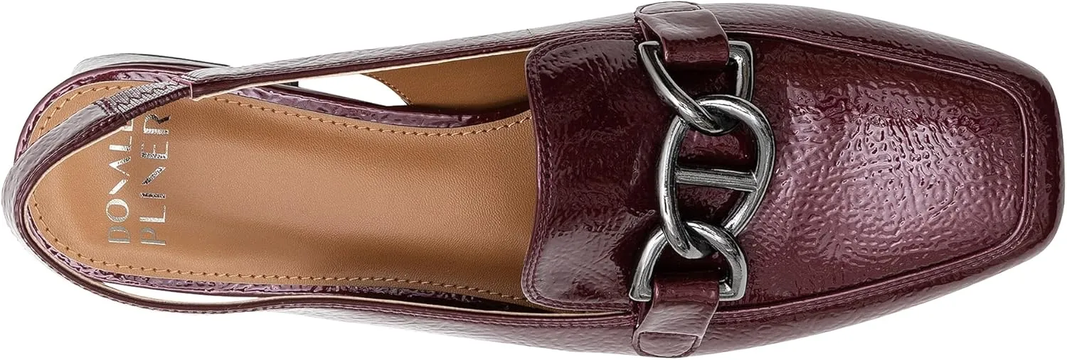 Donald Pliner Women’s Tegan Slingback Loafer Pump Heel – 1.5” Low Flared Heel Shoes for Comfort, Slip On Women’s Heels