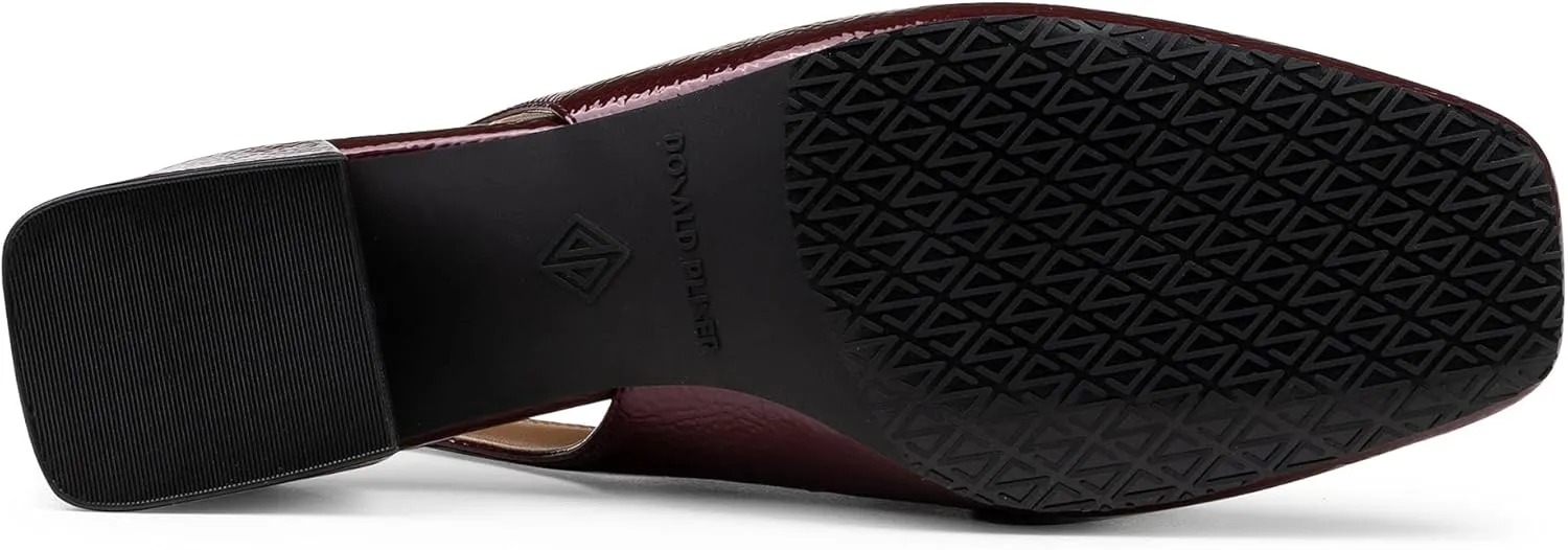 Donald Pliner Women’s Tegan Slingback Loafer Pump Heel – 1.5” Low Flared Heel Shoes for Comfort, Slip On Women’s Heels