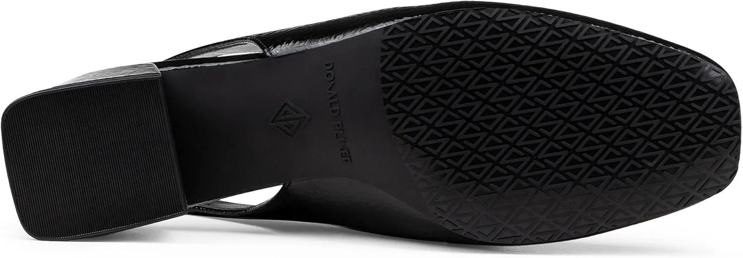 Donald Pliner Women’s Tegan Slingback Loafer Pump Heel – 1.5” Low Flared Heel Shoes for Comfort, Slip On Women’s Heels