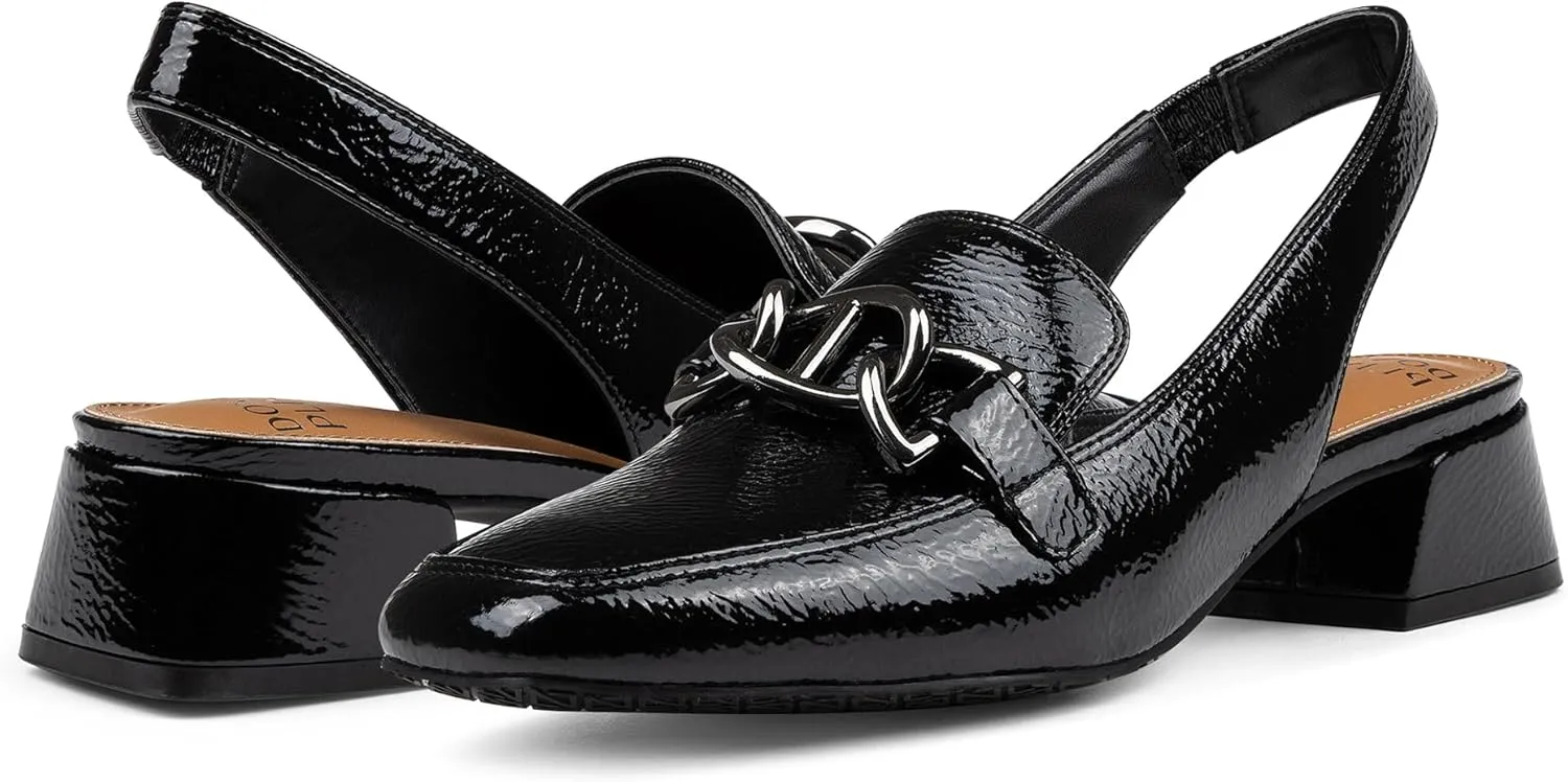 Donald Pliner Women’s Tegan Slingback Loafer Pump Heel – 1.5” Low Flared Heel Shoes for Comfort, Slip On Women’s Heels