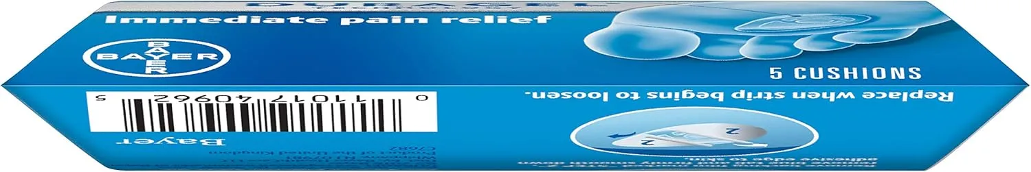 Dr. Scholl's Callus Cushions with Hydrogel Technology, 5 ct // Cushioning Protection Against Shoe Pressure and Friction That Fits Easily in Any Shoe for Immediate and All-Day Pain Relief