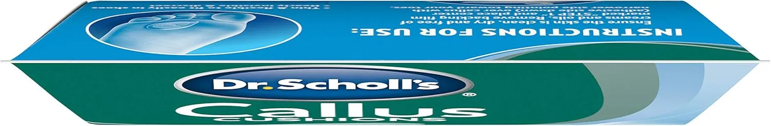 Dr. Scholl's Callus Cushions with Hydrogel Technology, 5 ct // Cushioning Protection Against Shoe Pressure and Friction That Fits Easily in Any Shoe for Immediate and All-Day Pain Relief