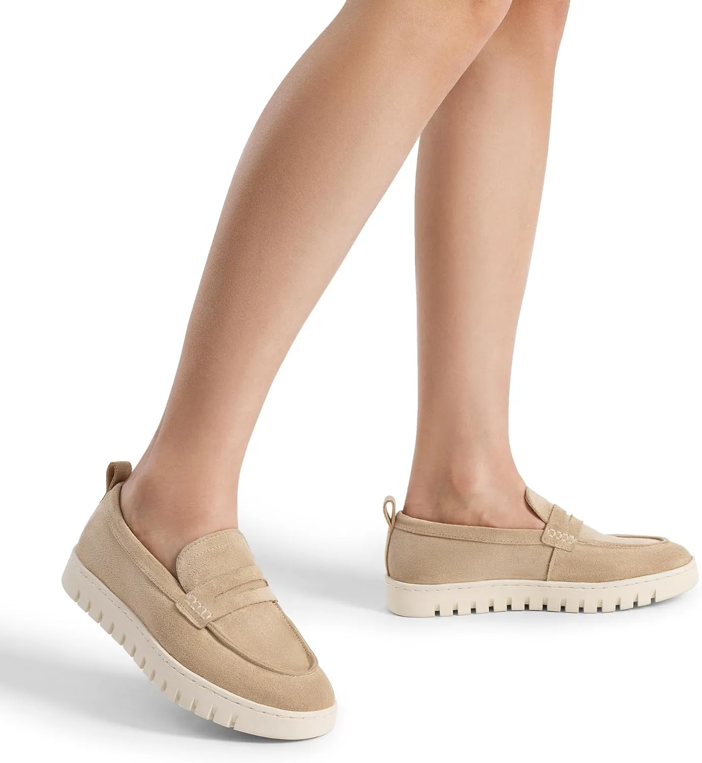 DREAM PAIRS Loafers for Women Casual Comfortable Slip On Business Work Loafer Shoes with Arch Support