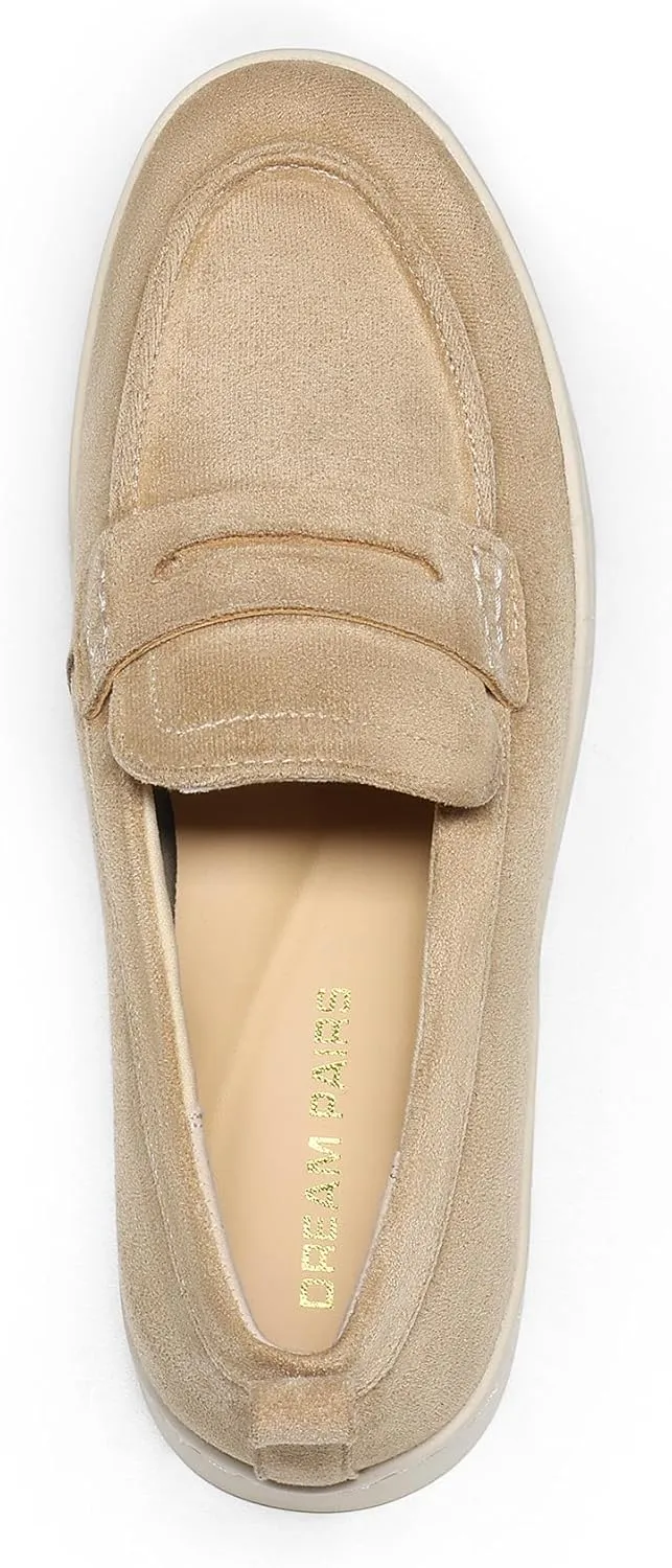 DREAM PAIRS Loafers for Women Casual Comfortable Slip On Business Work Loafer Shoes with Arch Support