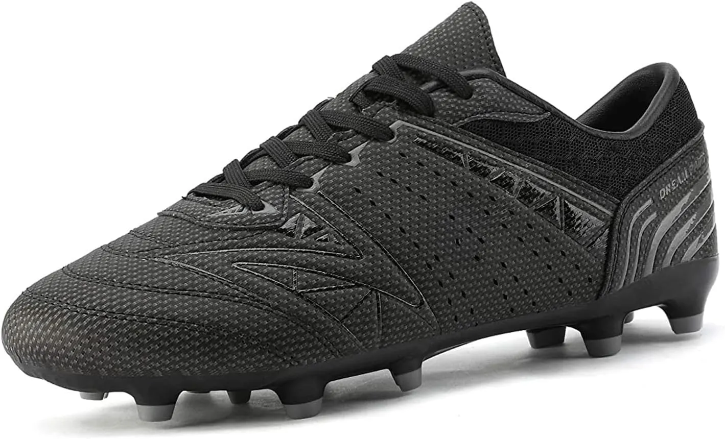 DREAM PAIRS Mens Sport Flexible Athletic Lace Up Light Weight Outdoor Cleats Football Soccer Shoes