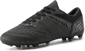 DREAM PAIRS Mens Sport Flexible Athletic Lace Up Light Weight Outdoor Cleats Football Soccer Shoes