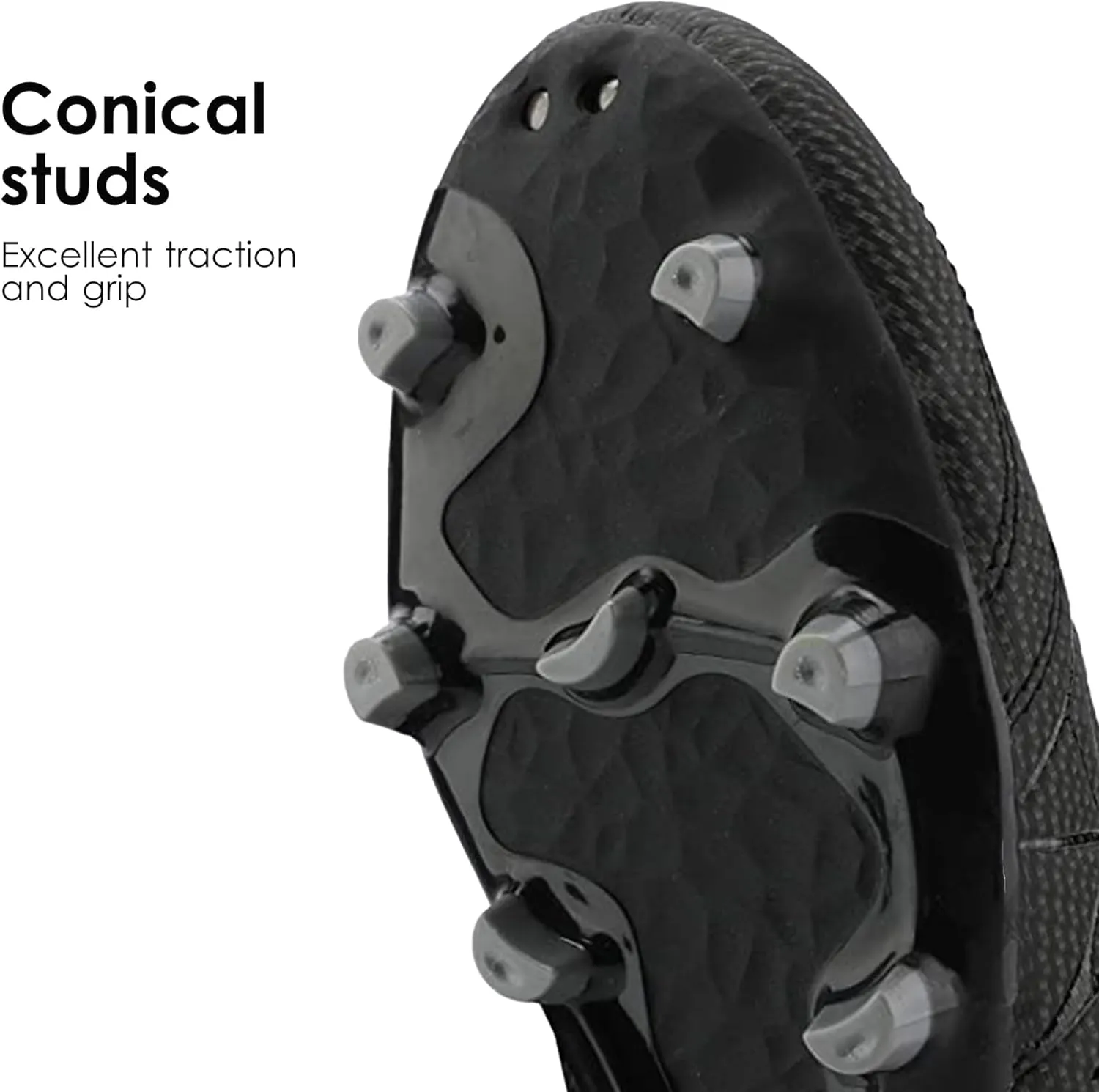 DREAM PAIRS Mens Sport Flexible Athletic Lace Up Light Weight Outdoor Cleats Football Soccer Shoes