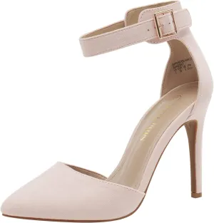 DREAM PAIRS Oppointed-Ankle Women's Pointed Toe Ankle Strap D'Orsay High Heel Stiletto Pumps Shoes