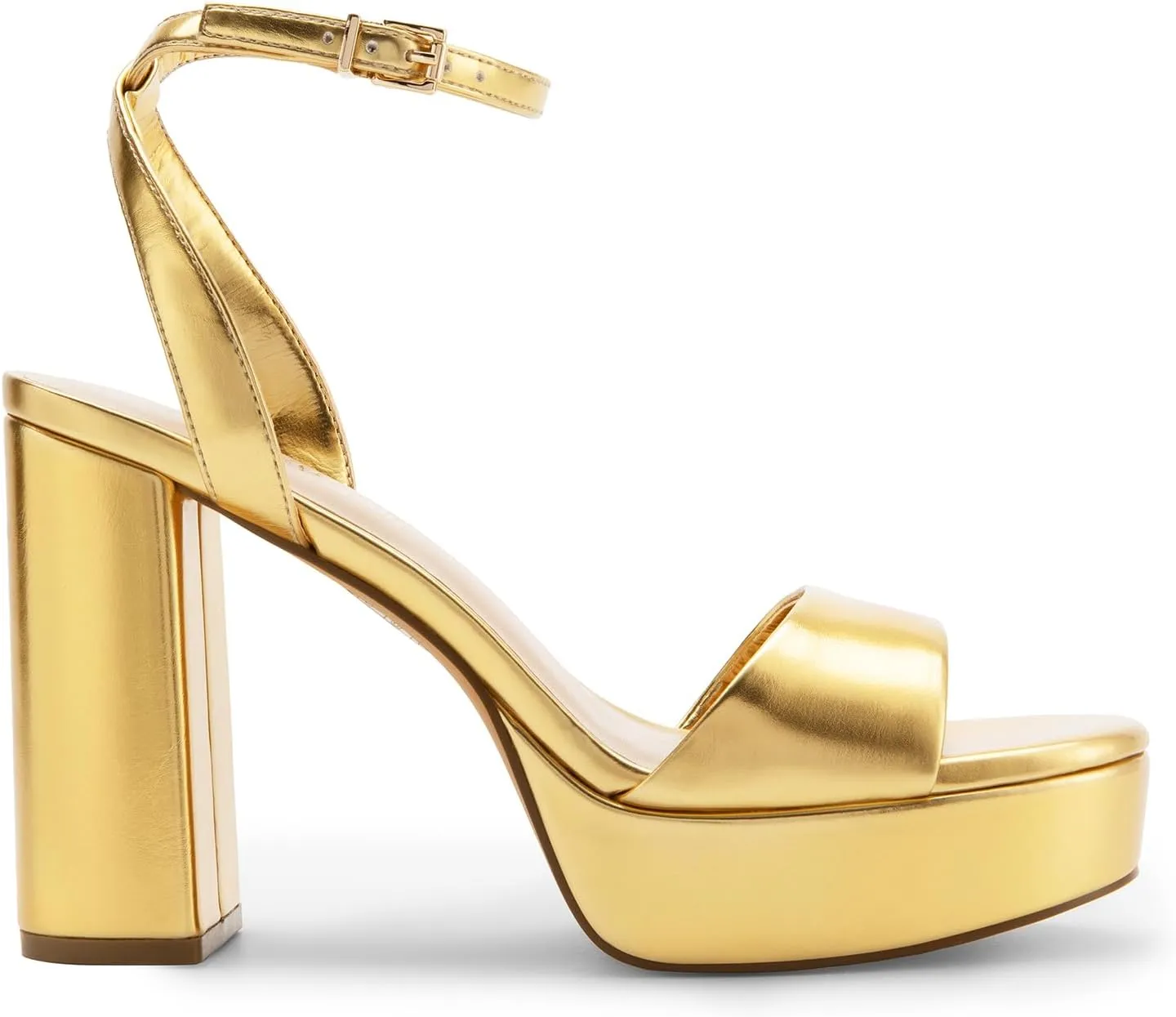 DREAM PAIRS Platform High Heels for Women Chunky Round Open Toe Ankle Strap Stylish Heeled Sandals for Party Prom Wedding