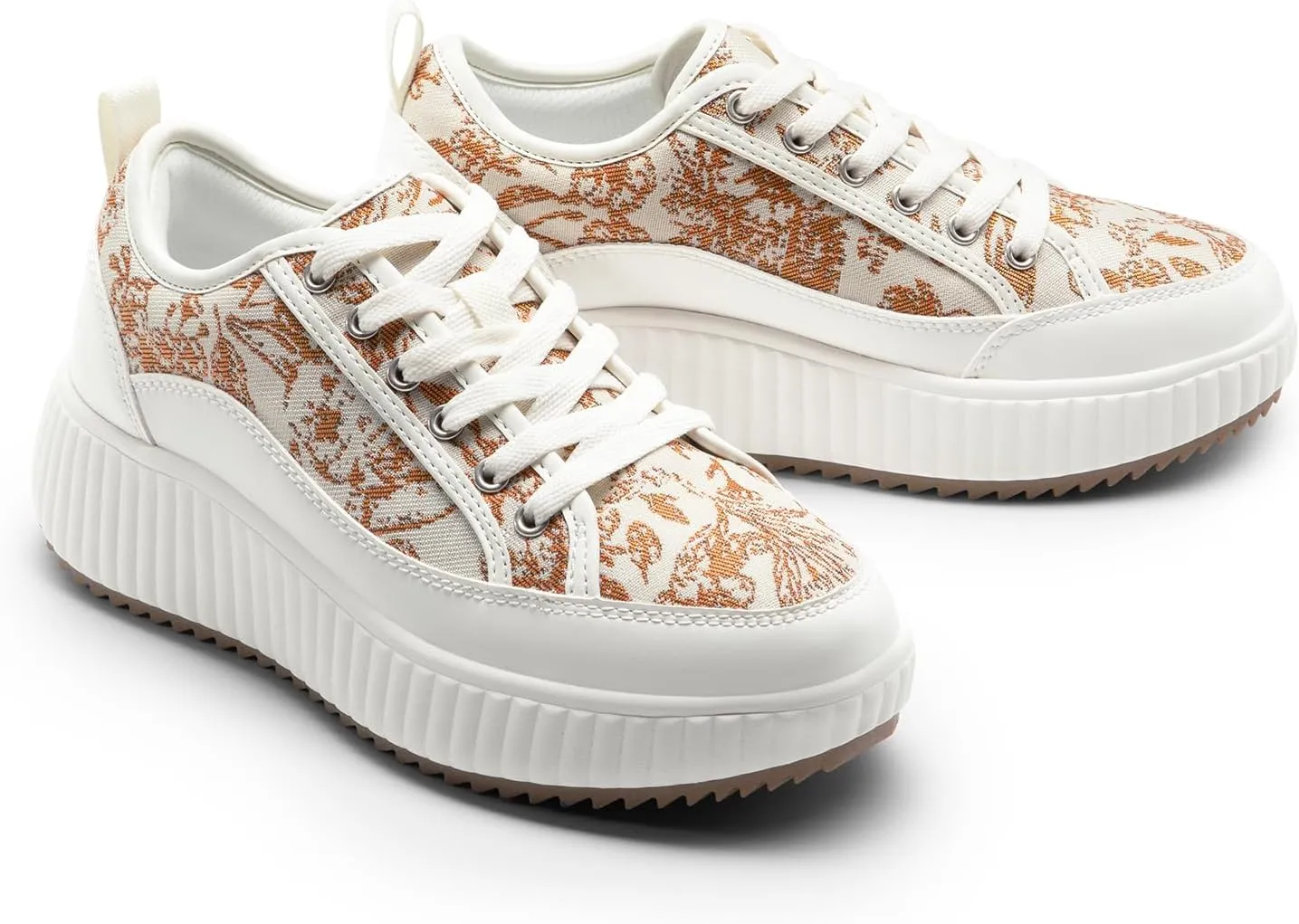 DREAM PAIRS Women Platform Chunky Lightweight Comfortable Casual Lace-Up Sky Walking Fashion Sneakers