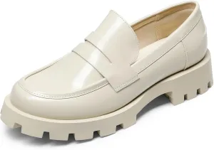 DREAM PAIRS Women's Loafers, Lug Sole Slip On Platform Chunky Penny Loafers for Women Dressy and Work, Business Casual Shoes for Women