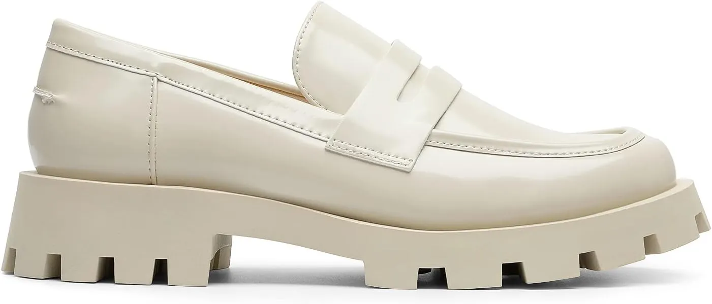 DREAM PAIRS Women's Loafers, Lug Sole Slip On Platform Chunky Penny Loafers for Women Dressy and Work, Business Casual Shoes for Women