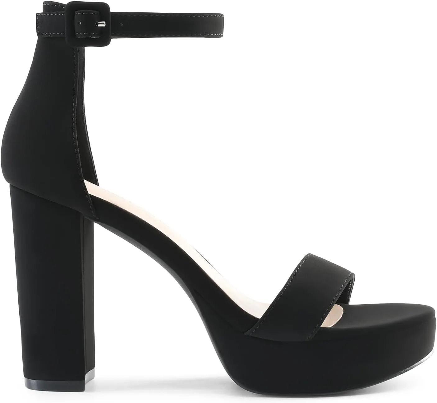 DREAM PAIRS Women's Platform Chunky High Heeled Sandals Open Toe Block Heels Ankle Strap Dress Shoes for Wedding Party Evening