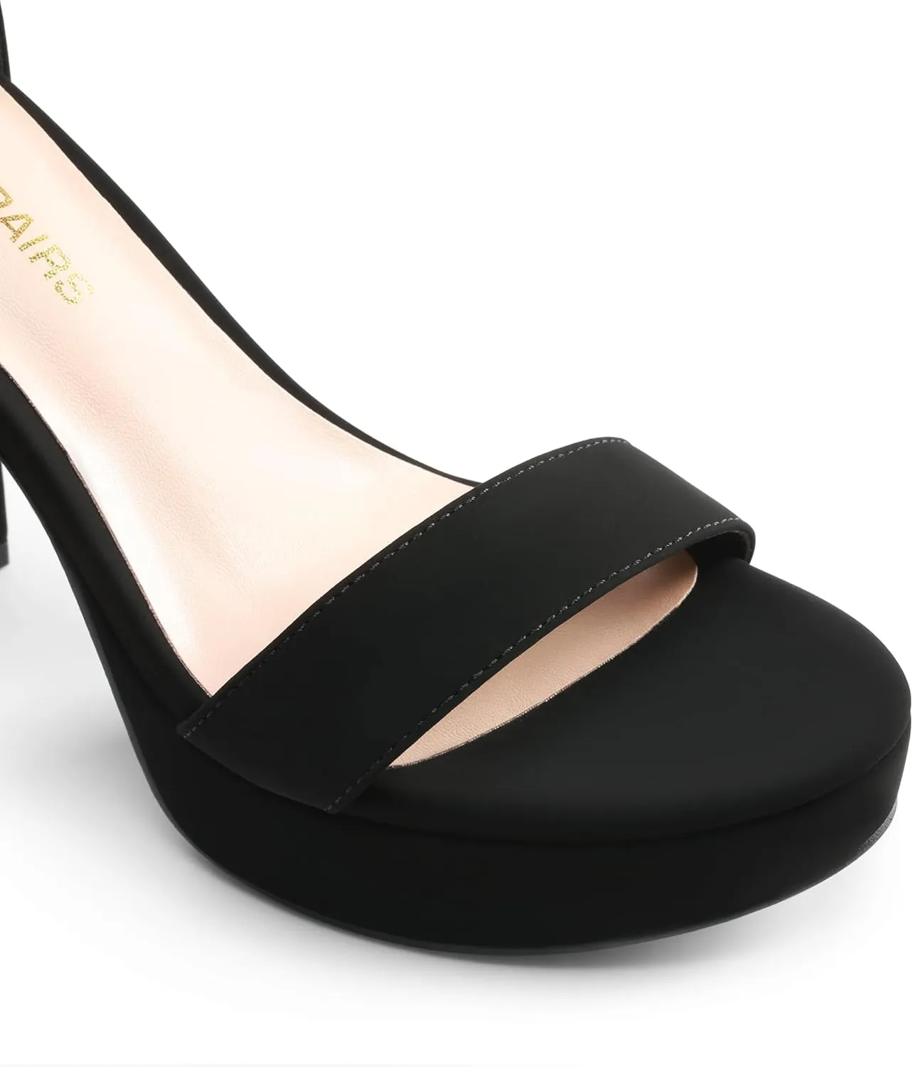 DREAM PAIRS Women's Platform Chunky High Heeled Sandals Open Toe Block Heels Ankle Strap Dress Shoes for Wedding Party Evening