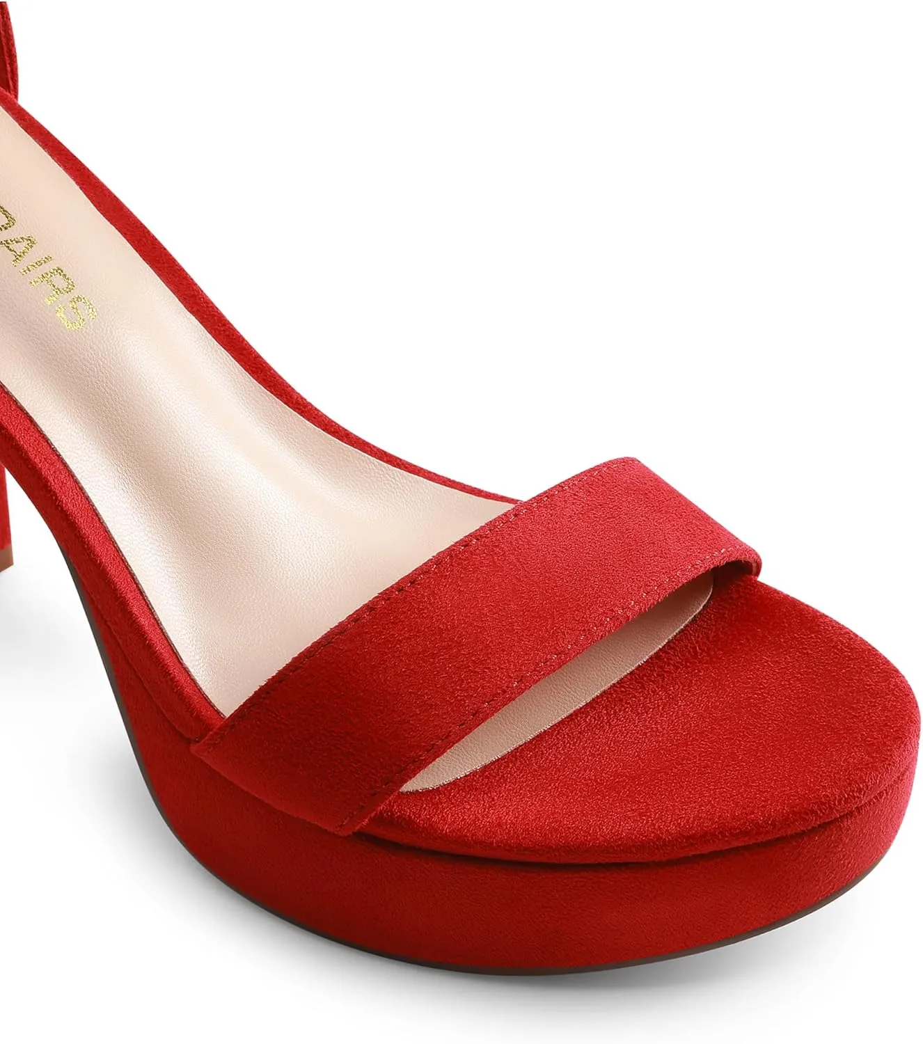DREAM PAIRS Women's Platform Chunky High Heeled Sandals Open Toe Block Heels Ankle Strap Dress Shoes for Wedding Party Evening