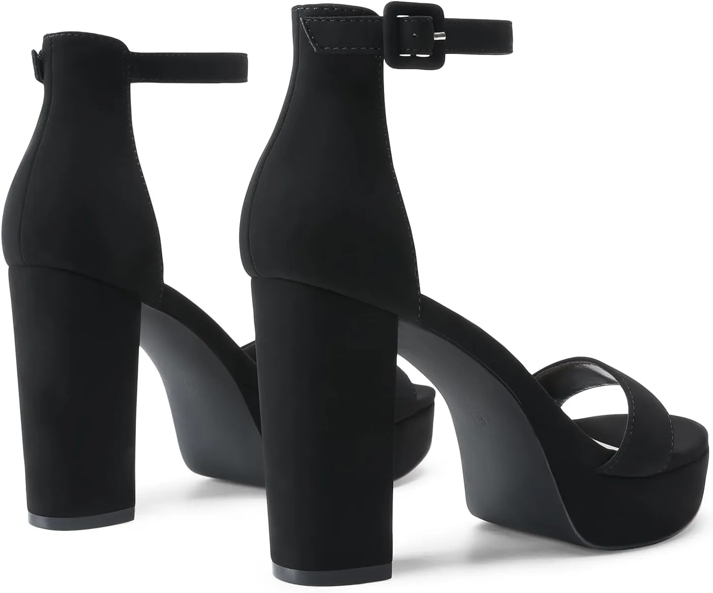 DREAM PAIRS Women's Platform Chunky High Heeled Sandals Open Toe Block Heels Ankle Strap Dress Shoes for Wedding Party Evening