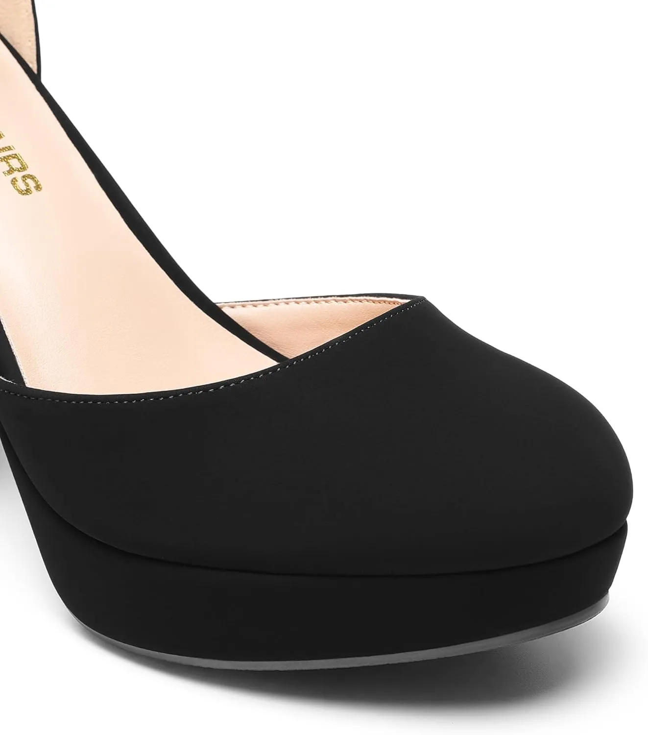 DREAM PAIRS Women's Platform Chunky High Heels Closed Toe Block Ankle Strap Dress Bridal Party Wedding Shoes
