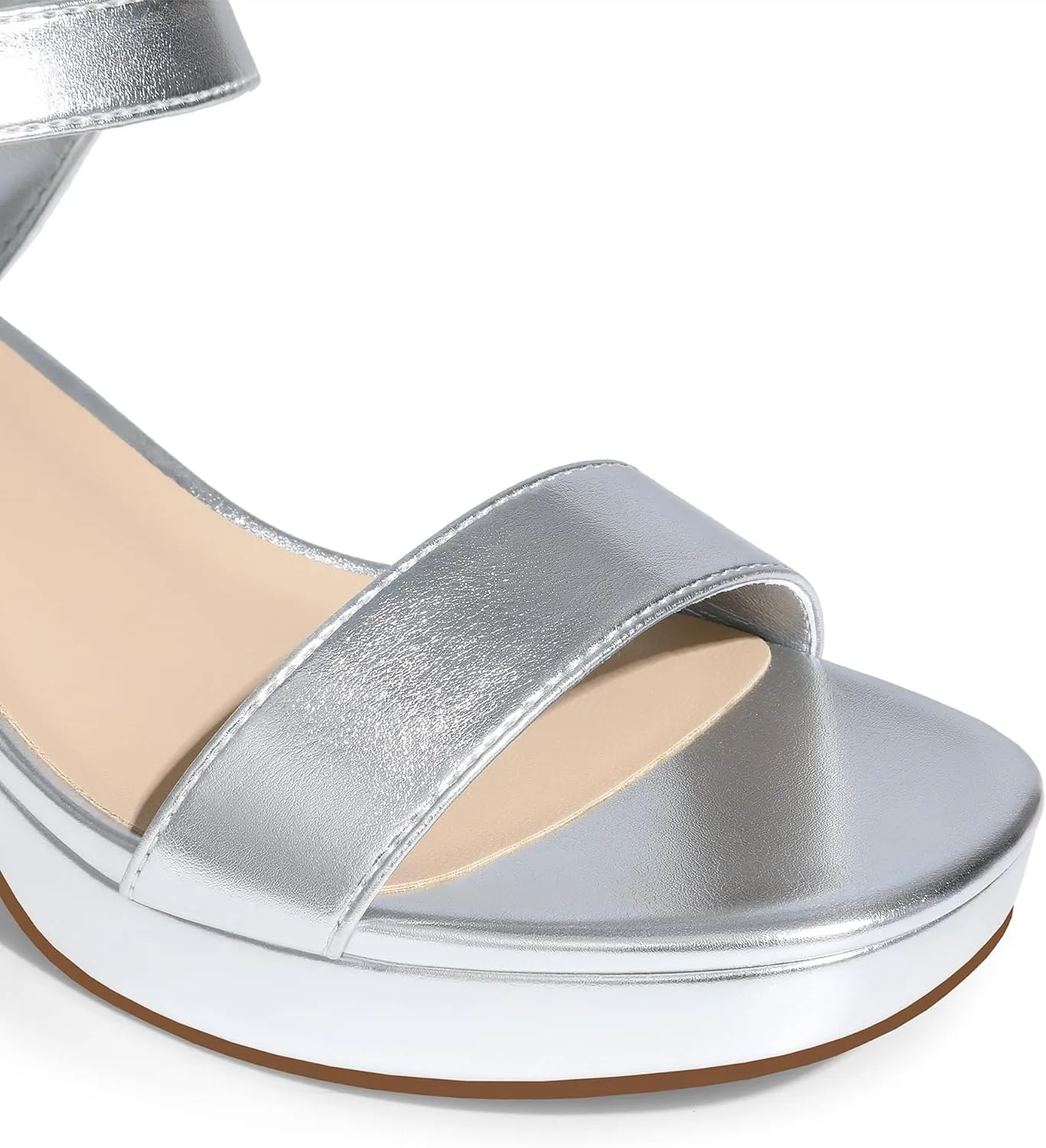 DREAM PAIRS Women's Platform Heels Block Chunky Open Toe Ankle Strap Heel Fashion Wedding Party Dress Sandals Shoes