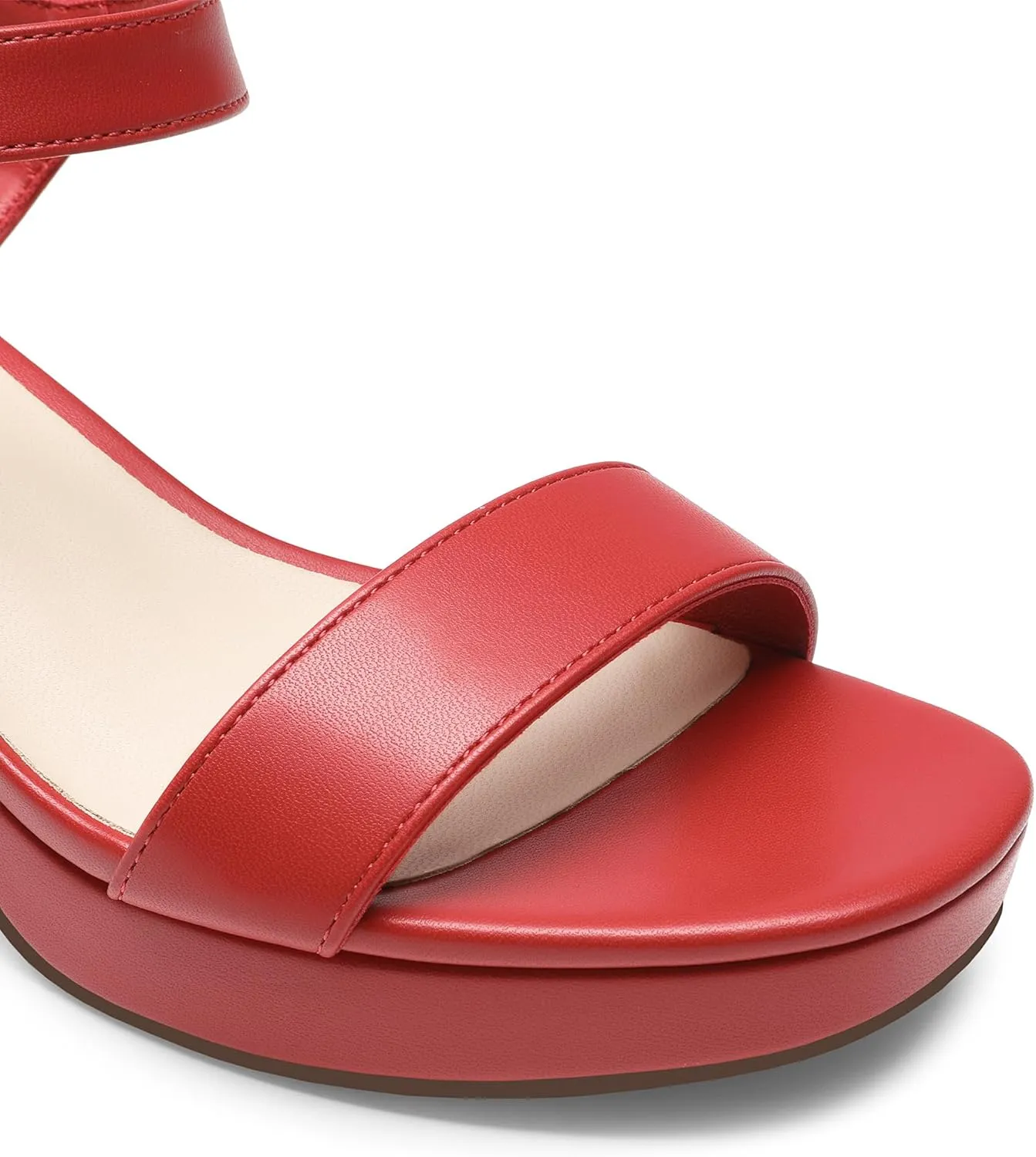 DREAM PAIRS Women's Platform Heels Block Chunky Open Toe Ankle Strap Heel Fashion Wedding Party Dress Sandals Shoes