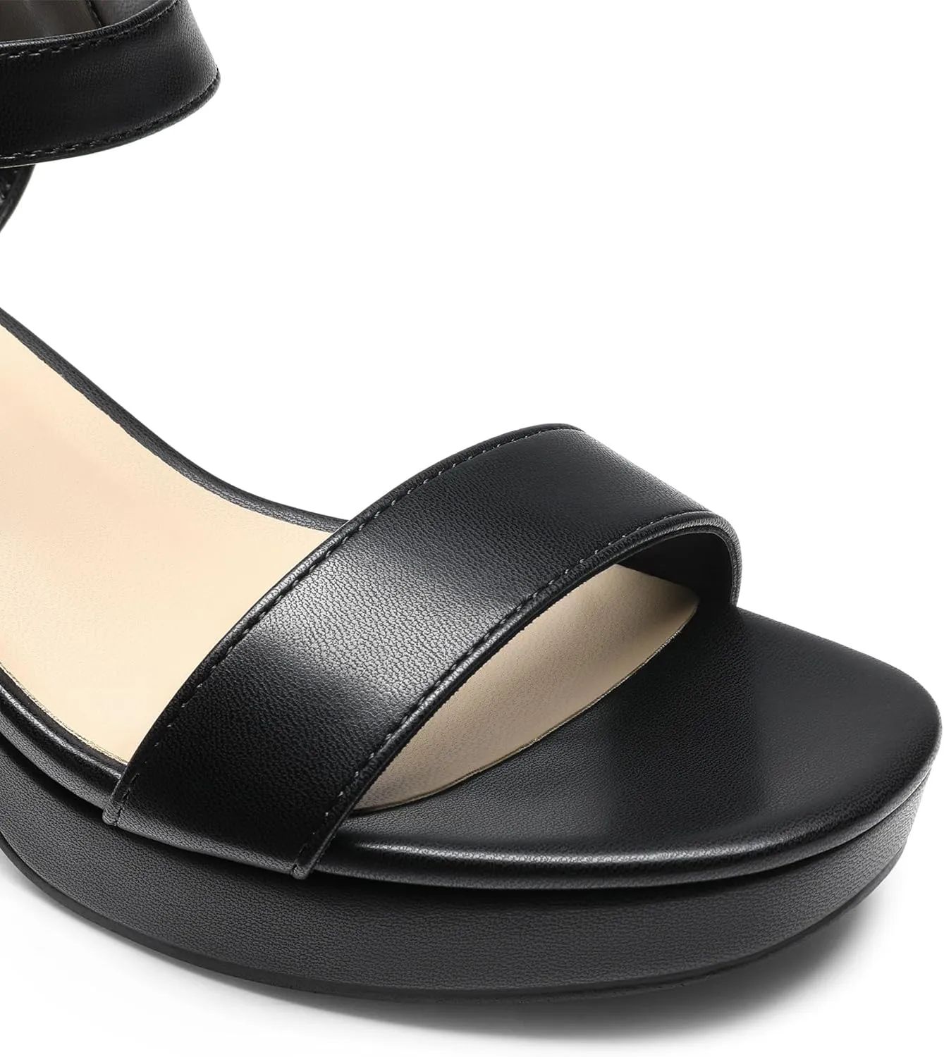 DREAM PAIRS Women's Platform Heels Block Chunky Open Toe Ankle Strap Heel Fashion Wedding Party Dress Sandals Shoes