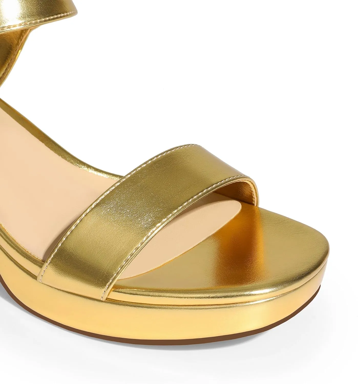DREAM PAIRS Women's Platform Heels Block Chunky Open Toe Ankle Strap Heel Fashion Wedding Party Dress Sandals Shoes