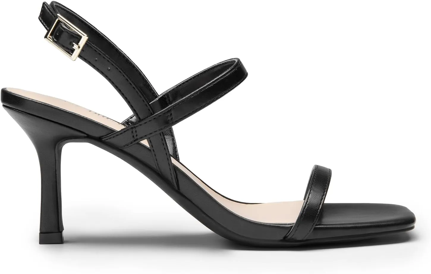 DREAM PAIRS Womens Slingback Heels Square Open Toe Strappy Sandals Ankle Strap High Heeled Dressy Shoes