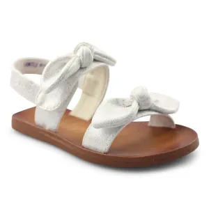 Dynk-K White Metallic Sandal