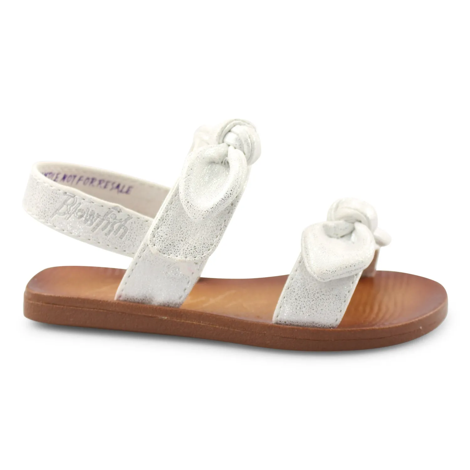 Dynk-K White Metallic Sandal
