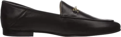 Edelman Loraine Leather Chain Vamp Detailed Loafers Tested Sam Modena Fashion Black Money-saving