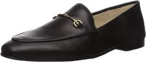 Edelman Loraine Leather Chain Vamp Detailed Loafers Tested Sam Modena Fashion Black Money-saving