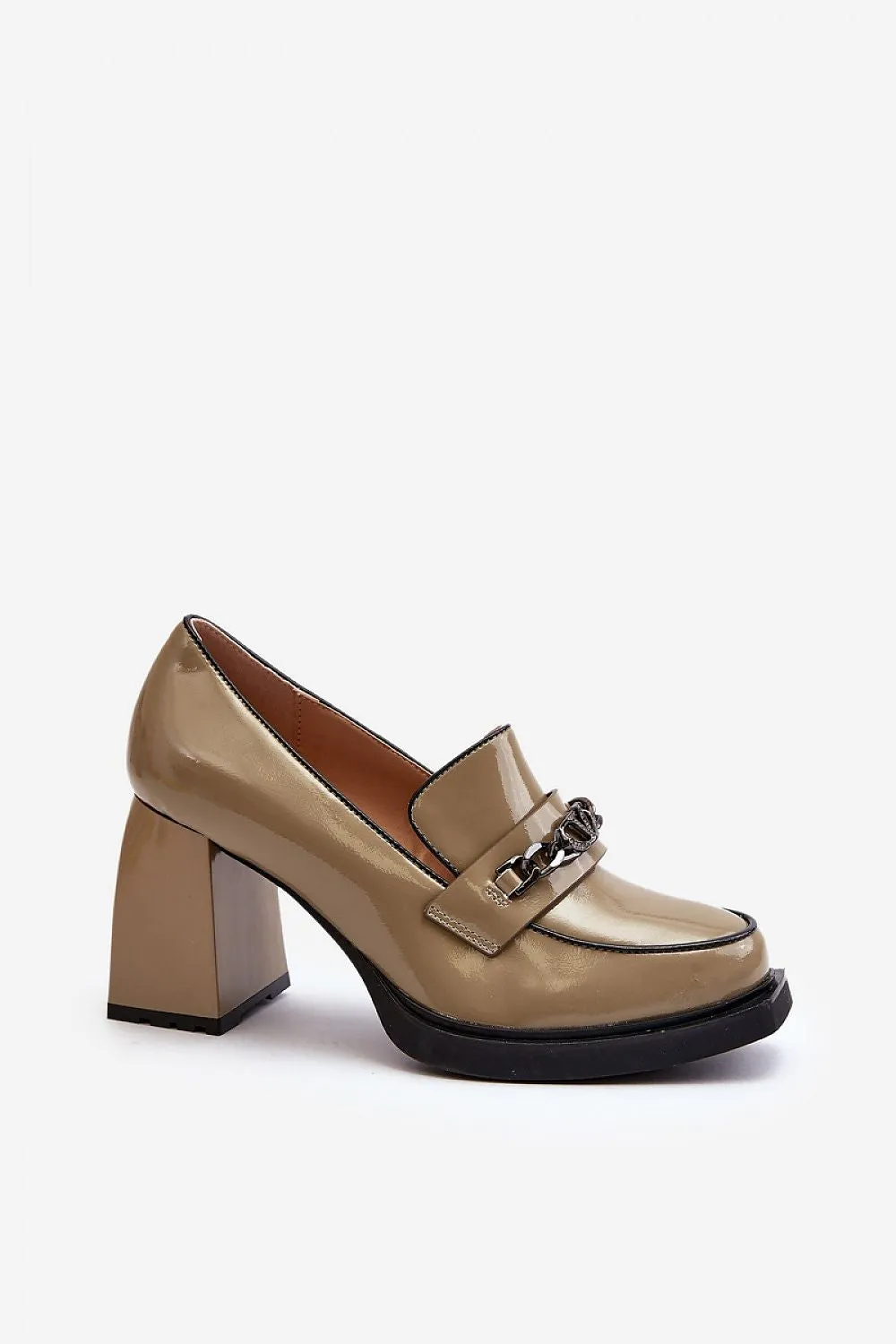 Elegant Sleek Timeless Block Heel Pumps