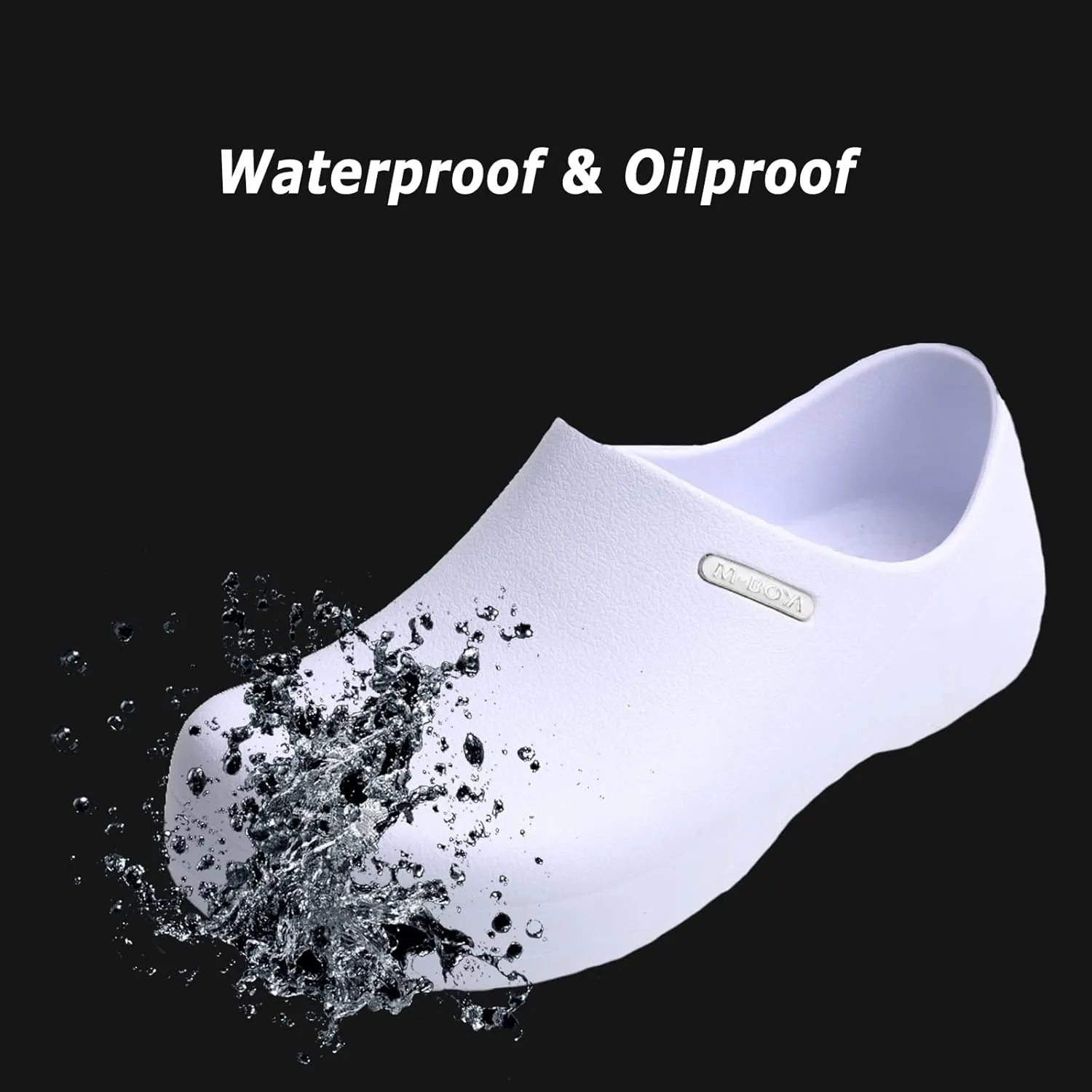 Eliogn Men's and Women's Slip-Resistant Work Shoes Professional Oil Water Resistant Nursing Chef Shoes