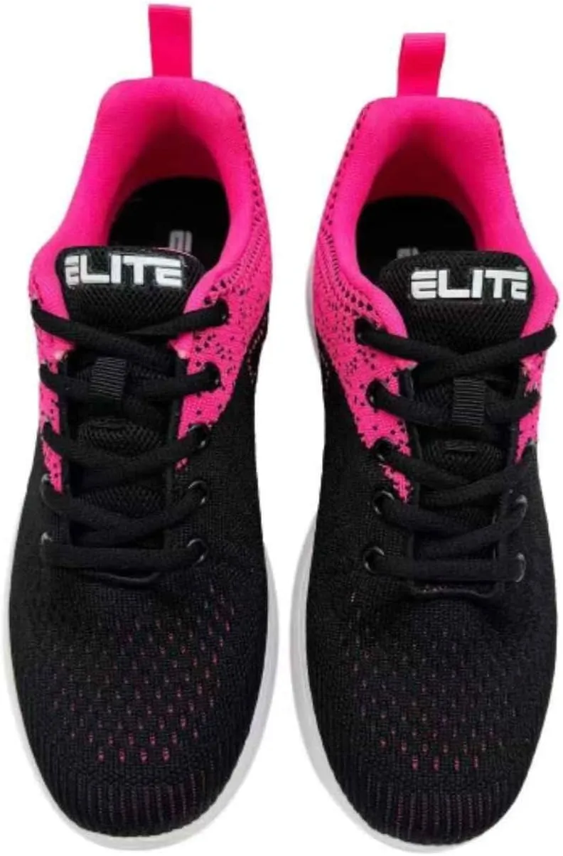 ELITE Women's Comfort Bowling Shoes - Universal Slide Soles, Ultra Light-Weight Mesh Athletic Style for Bowlers