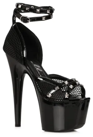 Ellie 709-SLEEK 7" Platform with Studded Ankle Strap