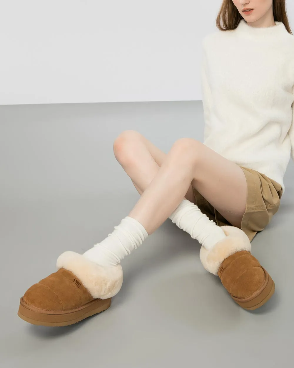 Elsie Platform Ugg Slippers