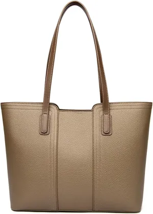 FALAN MULE Tote Bag for Women Large Capacity Purse Casual Soft Leather Shoulder Handbag