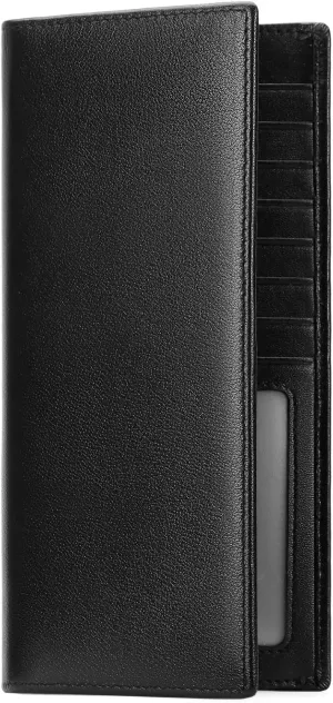 FALAN MULE Wallets for Men Genuine Leather RFID Blocking Slim Mens Wallet Bifold Credit Card Holder for Men