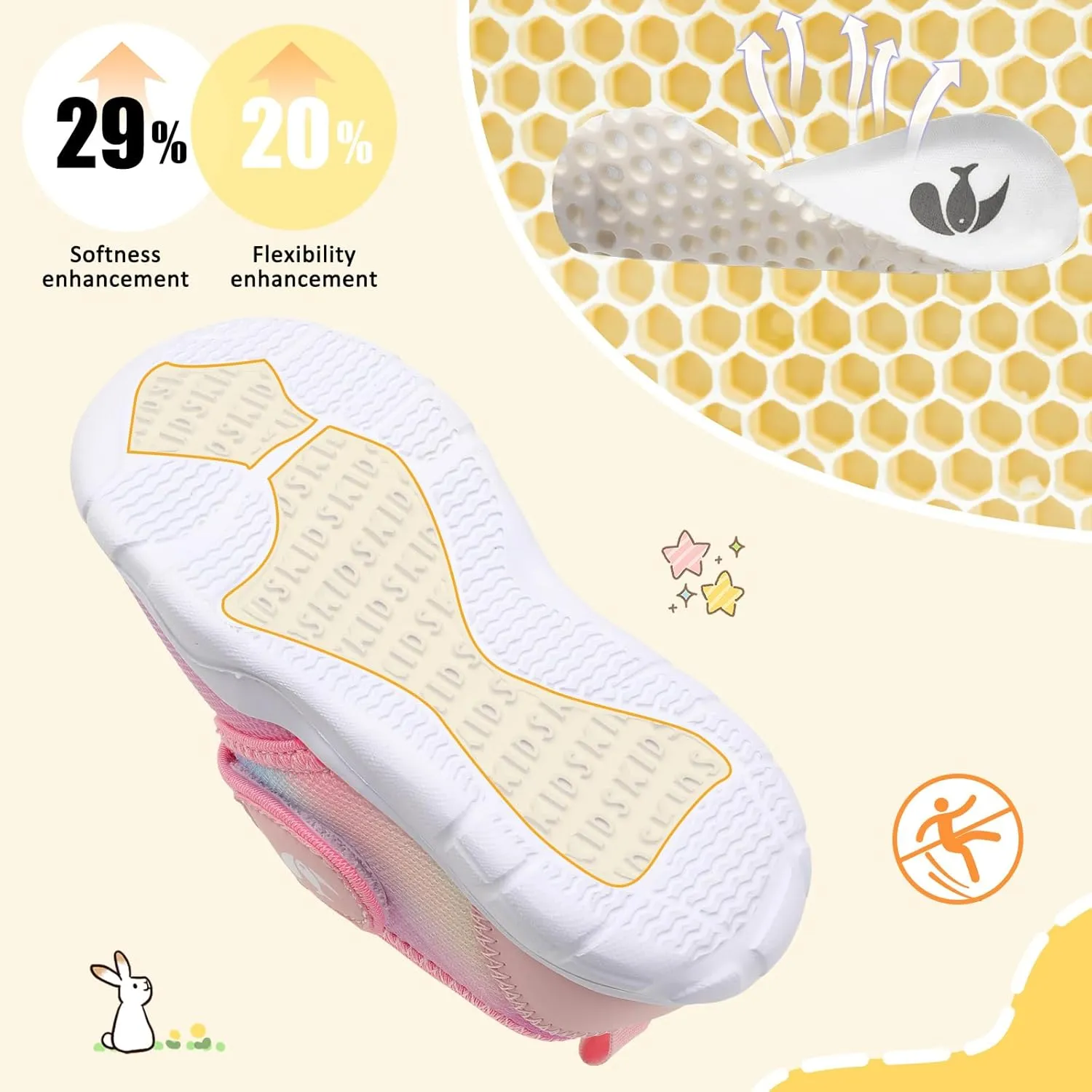 FEETCITY Toddler Shoes Boys Girls Toddler Slip On Sneakers Kids Tennis Shoes Sports Shoe Walking Shoe