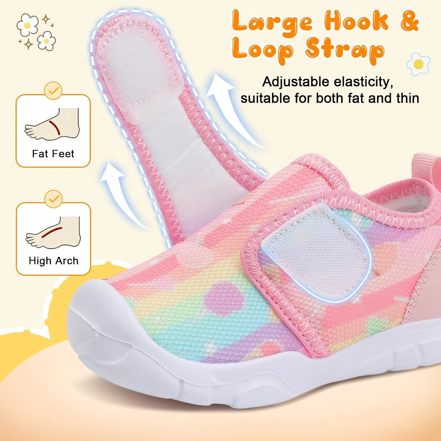 FEETCITY Toddler Shoes Boys Girls Toddler Slip On Sneakers Kids Tennis Shoes Sports Shoe Walking Shoe
