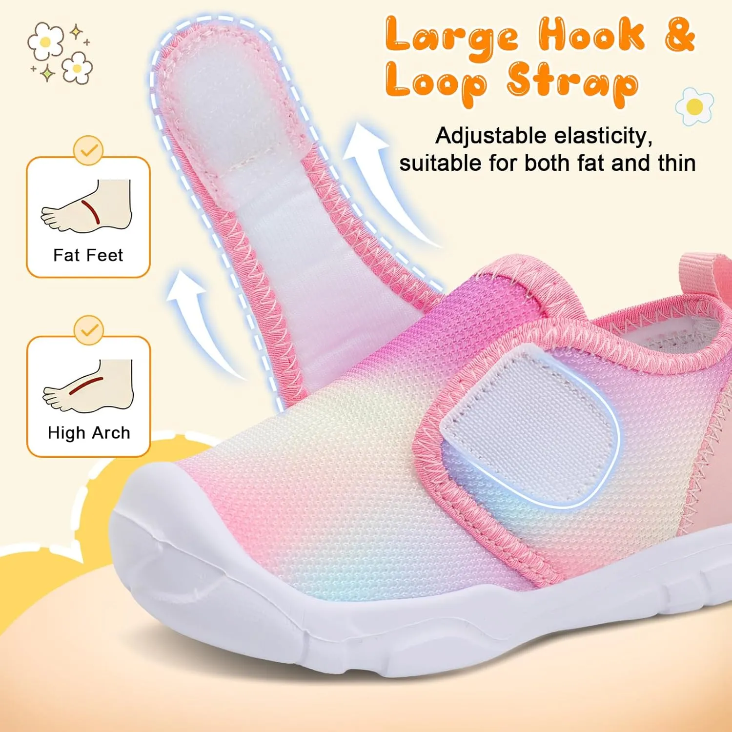 FEETCITY Toddler Shoes Boys Girls Toddler Slip On Sneakers Kids Tennis Shoes Sports Shoe Walking Shoe